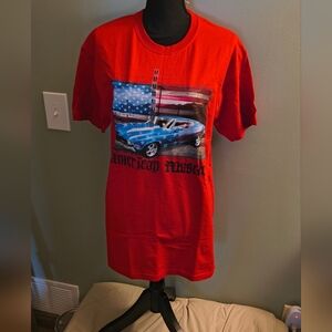 Sonoma Red Graphic Tee with Car Design
